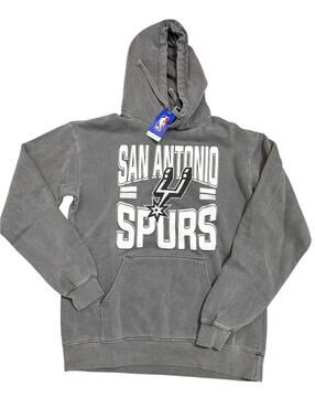 Blue 84 NBA San Antonio Spurs Fleece Hoodie – Grey
